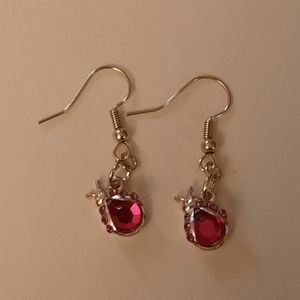 Red Lady Bug Earrings